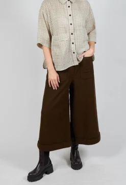 SOH Trousers^Pocket Wool Trousers in Brown