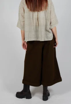 SOH Trousers^Pocket Wool Trousers in Brown
