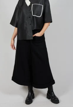 SOH Trousers^Pocket Wool Trousers in Black
