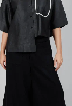 SOH Trousers^Pocket Wool Trousers in Black