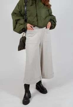 SOH Trousers^Pocket Wool Trousers in Cream