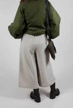 SOH Trousers^Pocket Wool Trousers in Cream