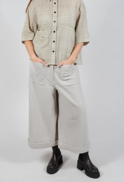 SOH Trousers^Pocket Wool Trousers in Cream