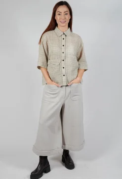 SOH Trousers^Pocket Wool Trousers in Cream