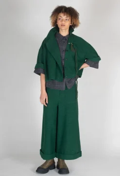 SOH Trousers^Pocket Wool Trousers in Forest