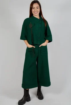 SOH Trousers^Pocket Wool Trousers in Forest