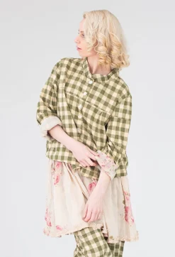 Les Ours Jackets^Poe Jacket in Carreaux Vert