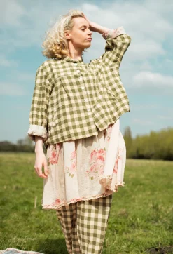 Les Ours Jackets^Poe Jacket in Carreaux Vert