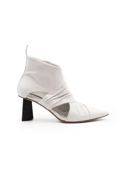 Malloni Heels|Boots^Pointed Heeled Boots in Osso / Nero