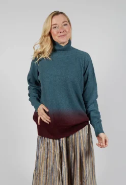 Traces of Me Jumpers^Polar Jumper in Teal Hollister