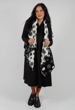 Bread and Butter Jackets^Polka Dot Gillet in Black with White Pois