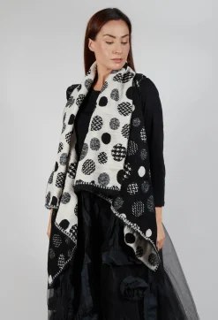 Bread and Butter Jackets^Polka Dot Gillet in Black with White Pois