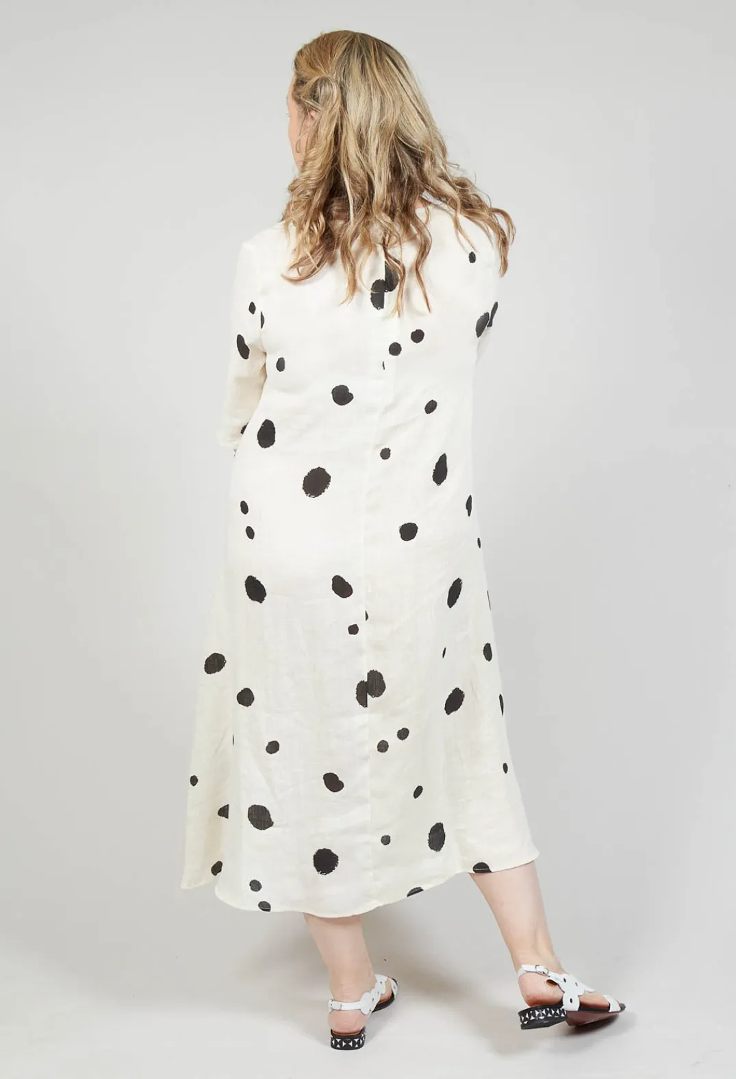 Operificio Neirami Dresses^Polka Dot Smock Dress in Pois Nero