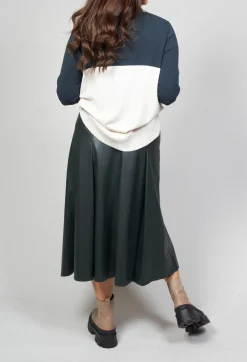 Beatrice B Knitwear^Polo Neck in Peacock Green