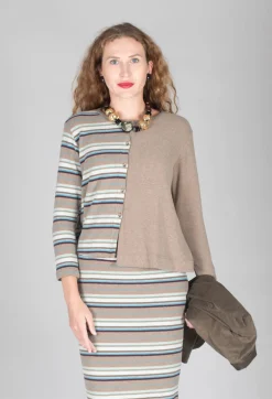 Mama B Cardigans^Polpa Cardigan in Alpaca Stripe