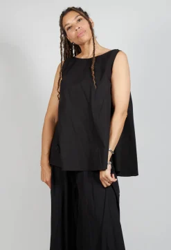 Pluslavie Tops^Pop Top Vest in Black