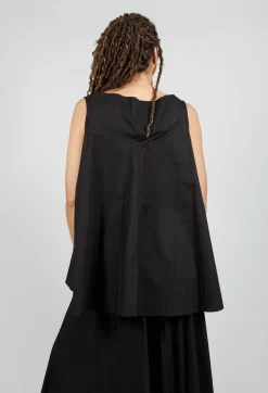 Pluslavie Tops^Pop Top Vest in Black