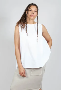 Pluslavie Tops^Pop Top Vest in White