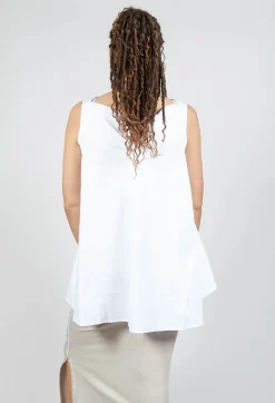 Pluslavie Tops^Pop Top Vest in White