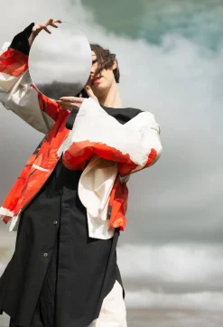 Marc Point Jackets^Poppy Print Jacket in White and Red