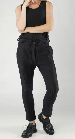 Rundholz Mainline Trousers^PRE-ORDER -  Asymmetric Belt Loop Trouser in Black Dust