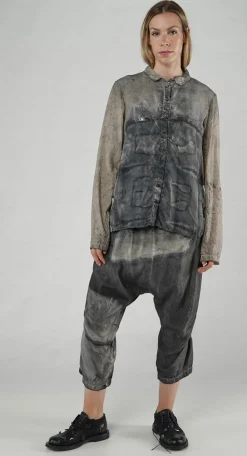 Rundholz Mainline Shirts & Blouses^PRE-ORDER -  Button Up Shirt in Asteroid Pigment