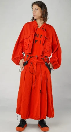 Rundholz Dip Jackets^PRE-ORDER - Cropped Utility Jacket in Greige (Pictured in Mandarine)