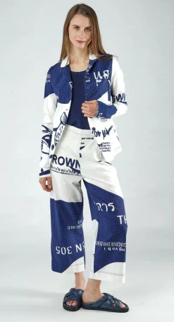 Rundholz Black Label Jackets^PRE-ORDER - Fitted Jacket in Grey Print (Pictured in Navy Print)