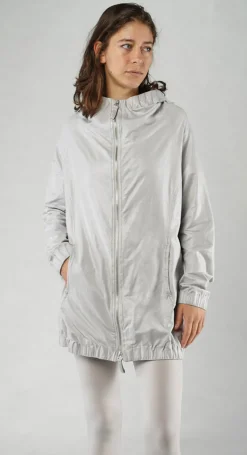 Rundholz Mainline Jackets^PRE-ORDER -  Hooded Longline Jacket in Moon Sparkle (Pictured in Starwhite Sparkle)