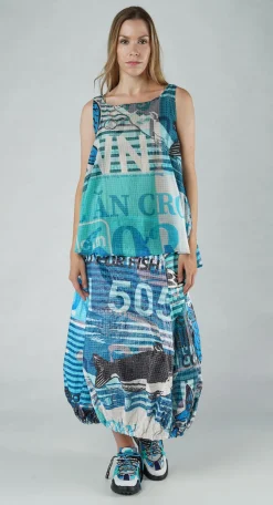Rundholz Black Label Tops^PRE-ORDER - Lightweight Cotton Sleeveless Top in Navy Print (Pictured in Colorful)