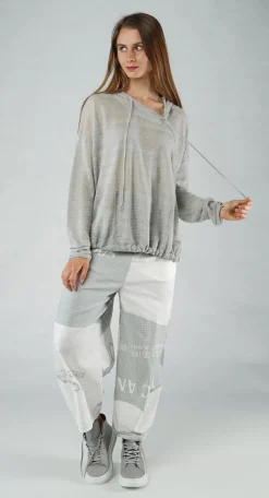 Rundholz Black Label Jumpers^PRE-ORDER - Lightweight Hooded Pullover in Black (Pictured in Grey)