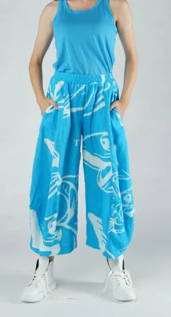 Rundholz Black Label Trousers^PRE-ORDER - Linen Balloon Trousers in Malibu Print