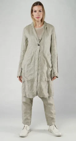 Rundholz Mainline Coats^PRE-ORDER -  Longline Single Button Coat in Dust Sparkle