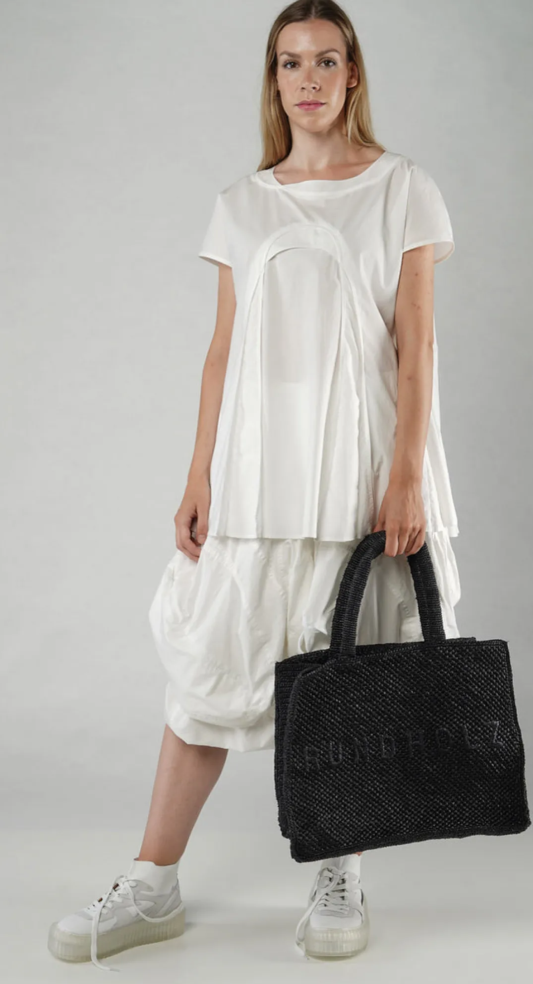 Rundholz Mainline Bags^PRE-ORDER - Medium Raffia Tote in The (Pictured in Black)