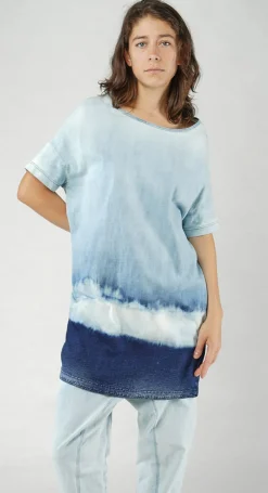 Rundholz Dip Dresses^PRE-ORDER -  Oversized T-Shirt Dress in Mandarine Dye (Pictured in Stonewash)