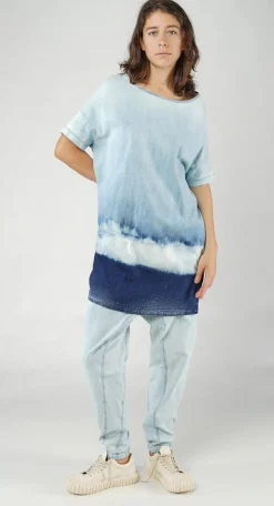 Rundholz Dip Dresses^PRE-ORDER -  Oversized T-Shirt Dress in Bleachwash (Pictured in Stonewash)