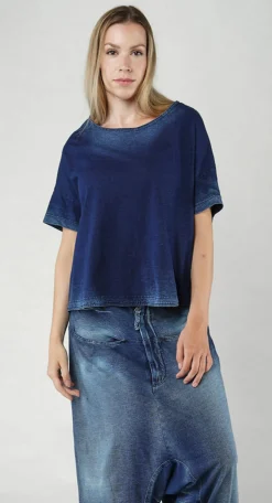 Rundholz Dip Tops^PRE-ORDER -  Oversized T-Shirt in Mandarine Dye (Pictured in Stonewash)
