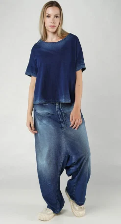 Rundholz Dip Tops^PRE-ORDER -  Oversized T-Shirt in Mandarine Dye (Pictured in Stonewash)