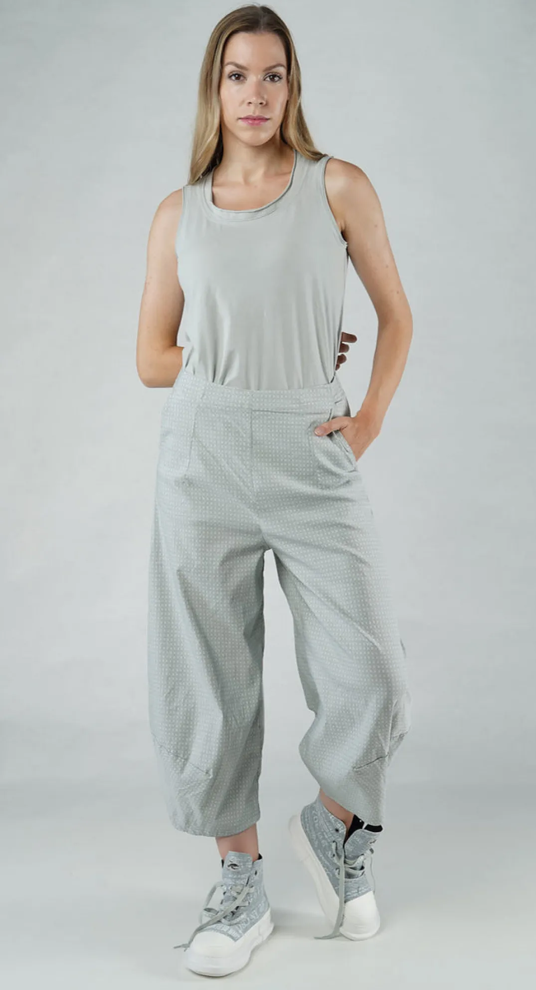 Rundholz Black Label Trousers^PRE-ORDER - Pull On Balloon Trousers in Grey Print (Pictured in Grey Check)