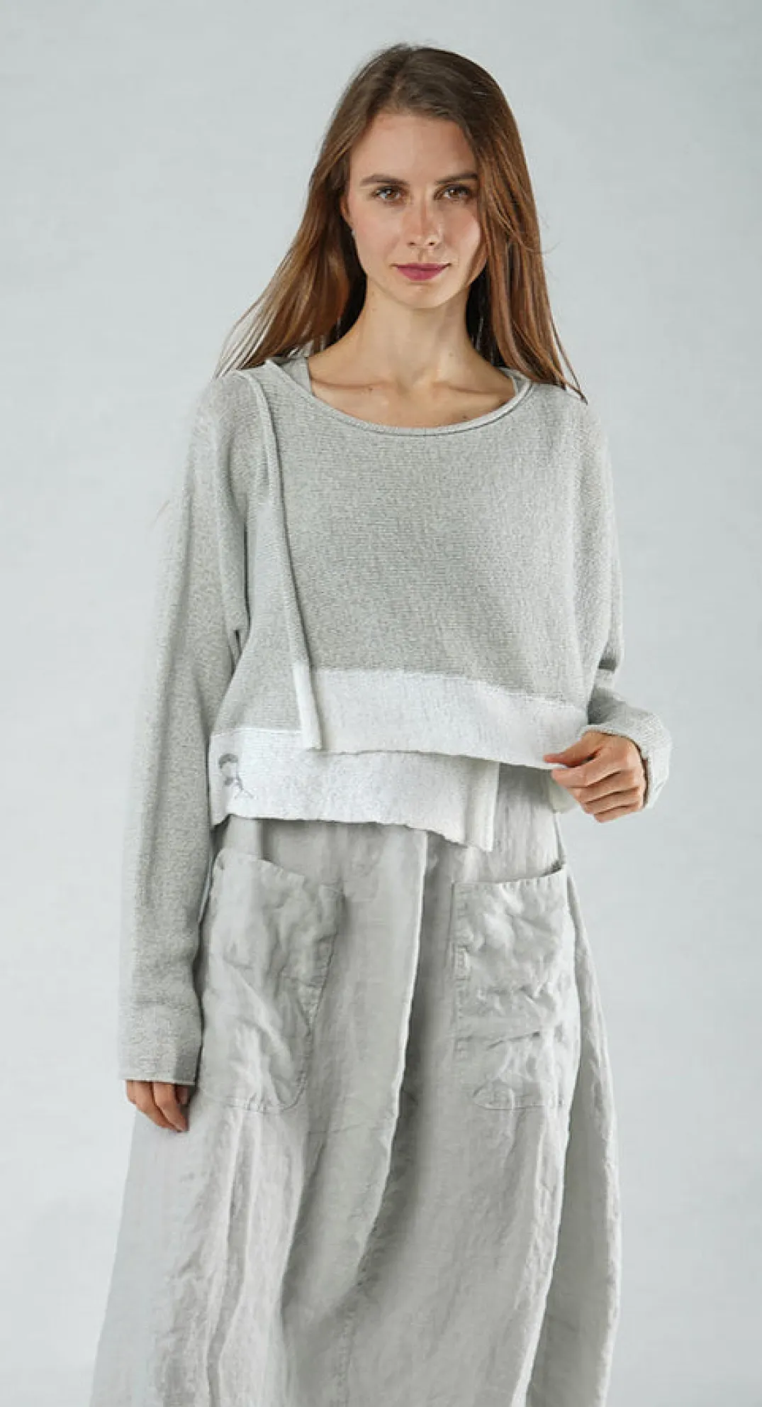 Rundholz Black Label Jumpers^PRE-ORDER - Relaxed Fit Jumper in Navy Print (Pictured in Grey Print)