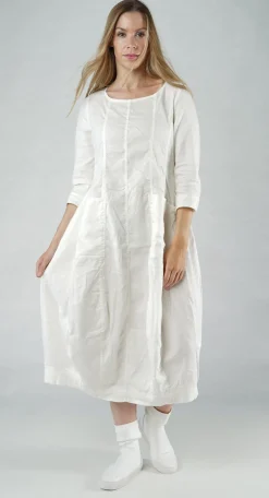 Rundholz Black Label Dresses^PRE-ORDER - Seam Detail Dress in Malibu (Pictured in Offwhite)