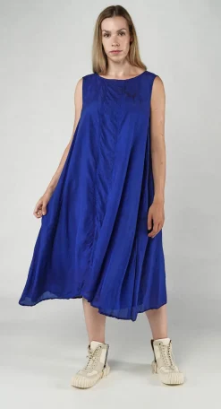 Rundholz Dip Dresses^PRE-ORDER - Sheer Overlay Dress in Black (Pictured in Royal)