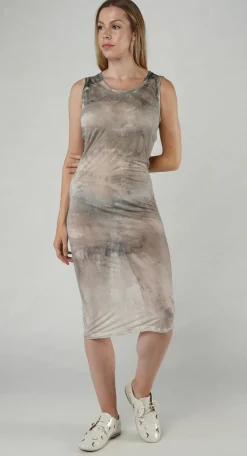 Rundholz Mainline Dresses^PRE-ORDER -  Sheer Print Dress in Moon Pigment (Pictured in Asteroid Pigment)