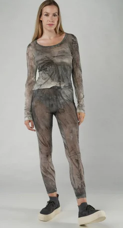 Rundholz Mainline Leggings^PRE-ORDER -  Sheer Print Leggings in Asteroid Pigment