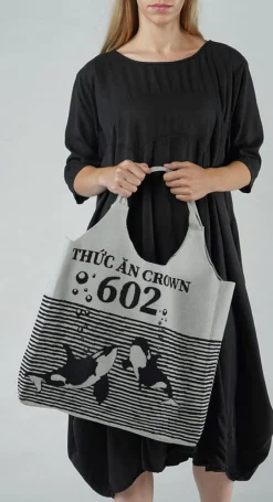 Rundholz Black Label Bags^PRE-ORDER - Shopper Bag in Malibu Offwhite (Pictured in Grey Black)