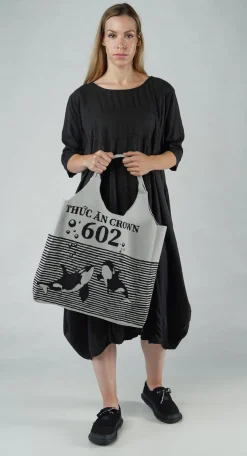 Rundholz Black Label Bags^PRE-ORDER - Shopper Bag in Malibu Offwhite (Pictured in Grey Black)