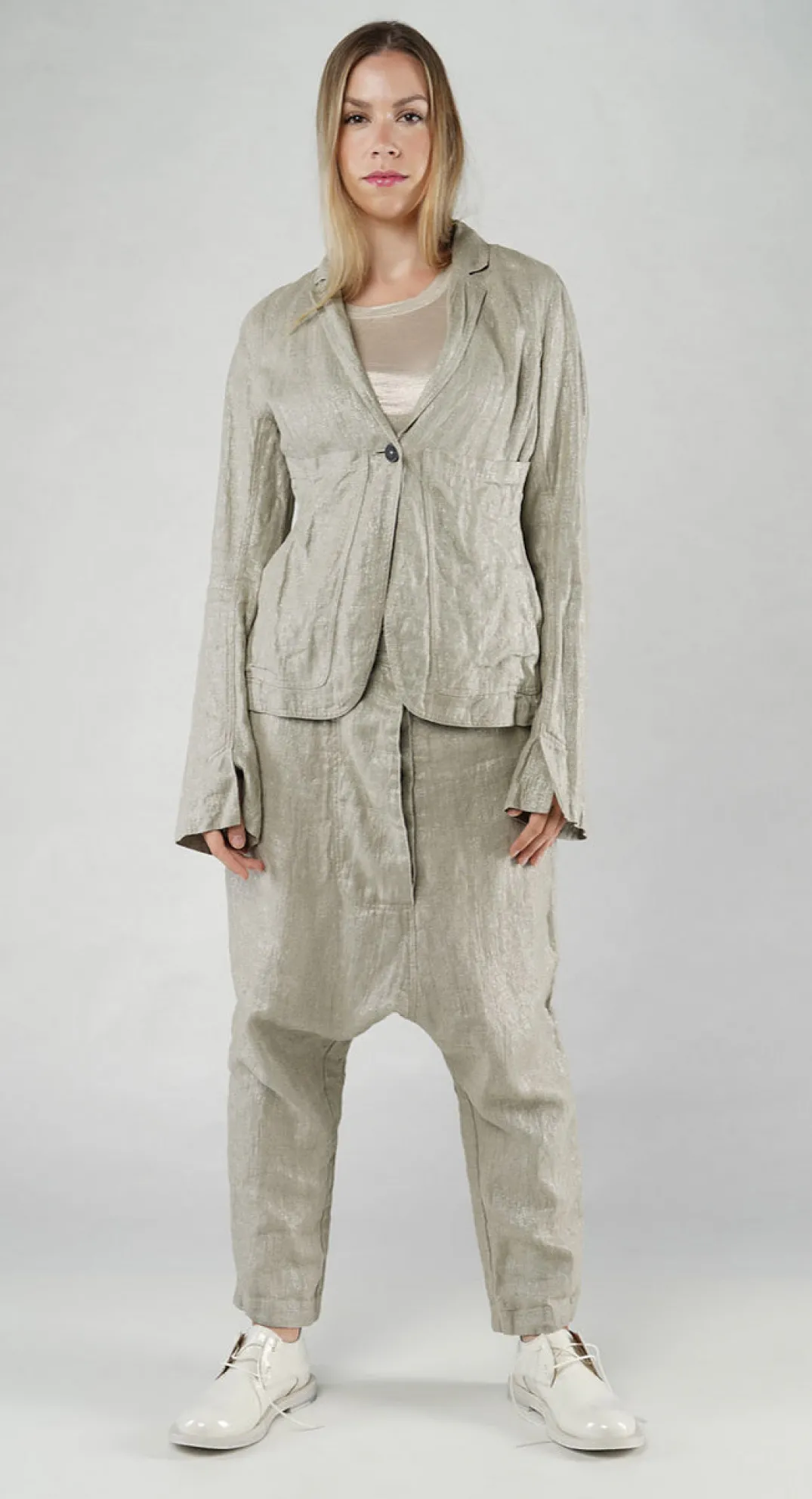 Rundholz Mainline Jackets^PRE-ORDER - Single Button Jacket in Black Sparkle (Pictured in Dust Sparkle)