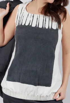 Rundholz Mainline Tops^PRE-ORDER -  Sleeveless Vest Top in Asteroid Paint