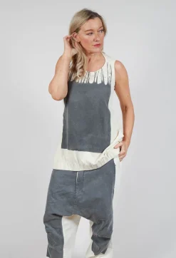 Rundholz Mainline Tops^PRE-ORDER -  Sleeveless Vest Top in Asteroid Paint