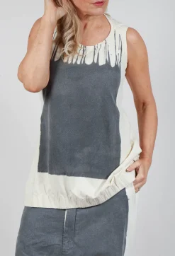 Rundholz Mainline Tops^PRE-ORDER -  Sleeveless Vest Top in Asteroid Paint